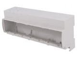 Carcasă pentru şină DIN 91x213x62mm Gri 12 Module