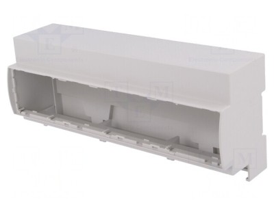 Carcasă pentru şină DIN 91x213x62mm Gri 12 Module foto