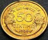 Cumpara ieftin Moneda istorica 50 CENTIMES - FRANTA, anul 1938 * cod 4466