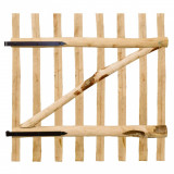 Poarta de gard din lemn de alun 100 x 100 cm GartenMobel Dekor, vidaXL