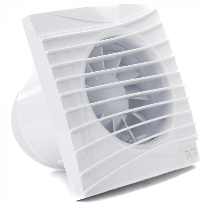 Ventilator baie SILENT 4C TURBO, Clapeta antiretur, Motor Long Life 40000h, Debit 120mc/h, &Oslash;100mm