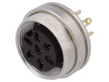 Conector M16 soclu mamă lipire PIN 7 5A 250V IP40 0,75mm2