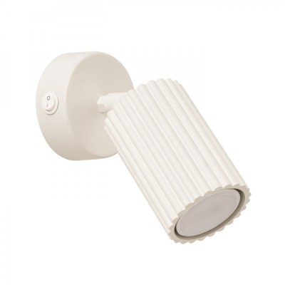 Lampă De Perete Karbon Bej Aluminiu, 1 Bec Tub Minimalist De Interior. foto