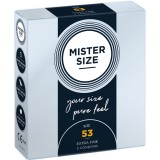 Mister Size-Prezervativ Mărime M 53 mm (3 Bucăți)-Latex
