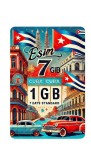 ESIM, 1GB, 7 Days, Cuba, Standard