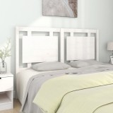 Cumpara ieftin Tăblie de pat, alb, 145,5x4x100 cm, lemn masiv de pin