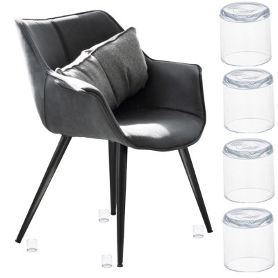 Set protectii anti-zgarieturi picioare scaun 19mm transparente foto