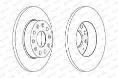 FERODO DDF1276C PREMIER Coat+ disc Disc frana foto