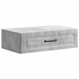 vidaXL Masă laterală montată pe perete Gri Beton 59 x 34,5 x 17 cm 899338