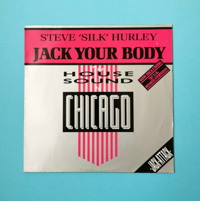 Disc placa vinil vinyl Steve Silk Hurley Jack Your Body chicago house 1987 foto