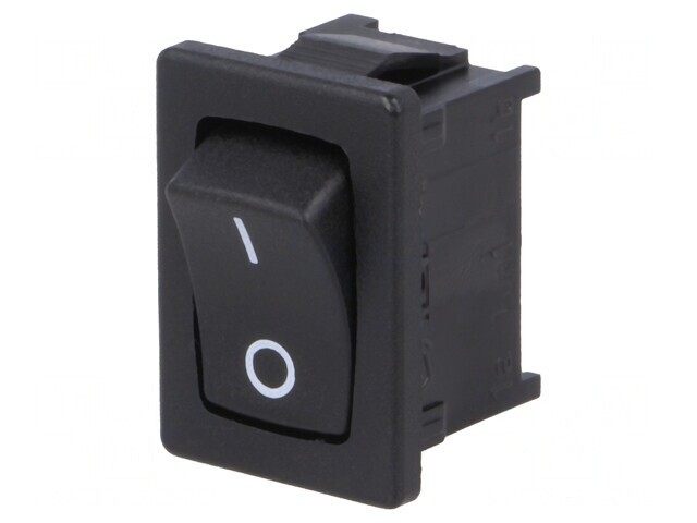 Comutator Rocker SPST ON-OFF 10A 250V Negru IP40