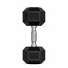 Gantera hexagonala fitness 5 kg, maner ergonomic, pentru exercitii full body