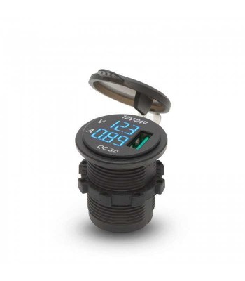 Adaptor 12V-24V USB 2.1A QC3.0 cu montare in locul brichetei auto cu foto