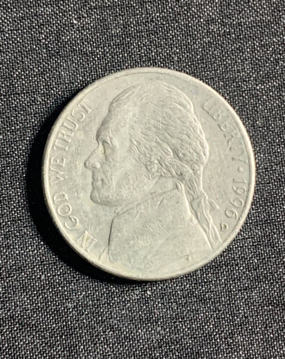 Moneda five cents 1996 USA