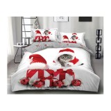 Cumpara ieftin Lenjerie de Pat Bumbac Finet de Craciun, 1 Persoana - PUC224