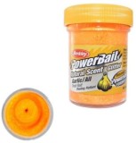 Pasta BERKLEY PowerBait Natural Glitter Trout Dough, Garlic, Fluo Orange Glitter, 50g