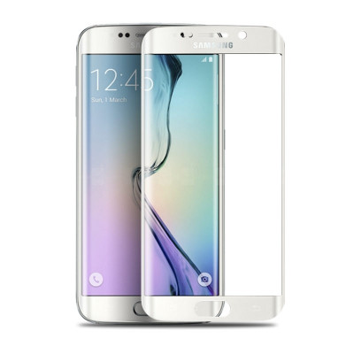 Folie de Sticla 3D SAMSUNG Galaxy S6 Edge (Argintiu) Forever foto