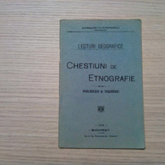CHESTIUNI DE ETNOGRAFIE - Margareta Piperescu - 1934, 38 p.