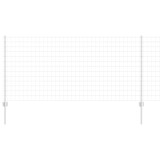 VidaXL &Icirc;ngrădire cu st&acirc;lpi Argintiu 1 x 10 m Oțel 3336217