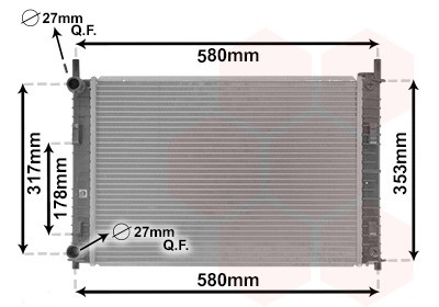 VAN WEZEL 18002324 Radiator, racire motor foto