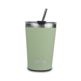 Cana termoizolanta cu pai Nava 450ml verde FitLine Training