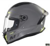 Casca integrala pentru scuter - motocicleta MT Stinger 2 A12 gri lucios &ndash; tip viziera: MT-V-28B M (57/58cm)