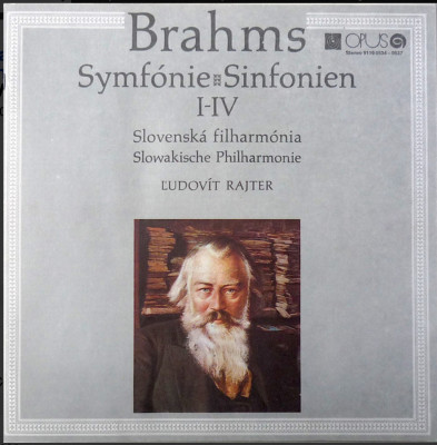 Brahms, Simfonia I - V, Ludovit Rajter vinyl foto