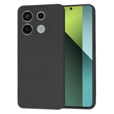 Husa premium pentru xiaomi redmi note 13 pro 5g / poco x6 - softflex, microfibra, black foto