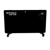 Convector electric, programabil prin telefon, 2000W negru, WiFi, display LED, Tuya Smart, CHX-20GR-B, DeToolz, DZ-EI115