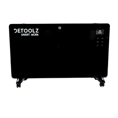 Convector electric, programabil prin telefon, 2000W negru, WiFi, display LED, Tuya Smart, CHX-20GR-B, DeToolz, DZ-EI115 foto