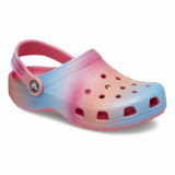 Saboti Toddler Classic Color Dip Clog Multicolor - Hyper Pink/Multi, 20, 22 - 24, Crocs