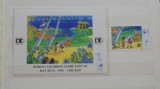 POLINEZIA FRANCEZA - WORLD COLUMBIAN STAMP EXPO 92, CHICAGO - MI 7 + 3,6 EURO -, Sarbatori, Nestampilat