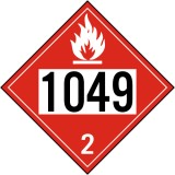 Placuta cu nr 1048 pentru gaz inflamabil clasa 2