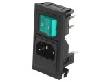 Conector Alimentare AC Soclu Tată 10A 250V IEC 60320