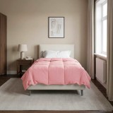 vidaXL Duvet de iarnă Patos Roz 140 x 220 cm Microfibră 42026115