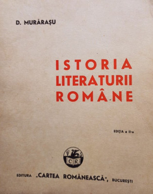 Istoria literaturii romane, editia a IIa foto