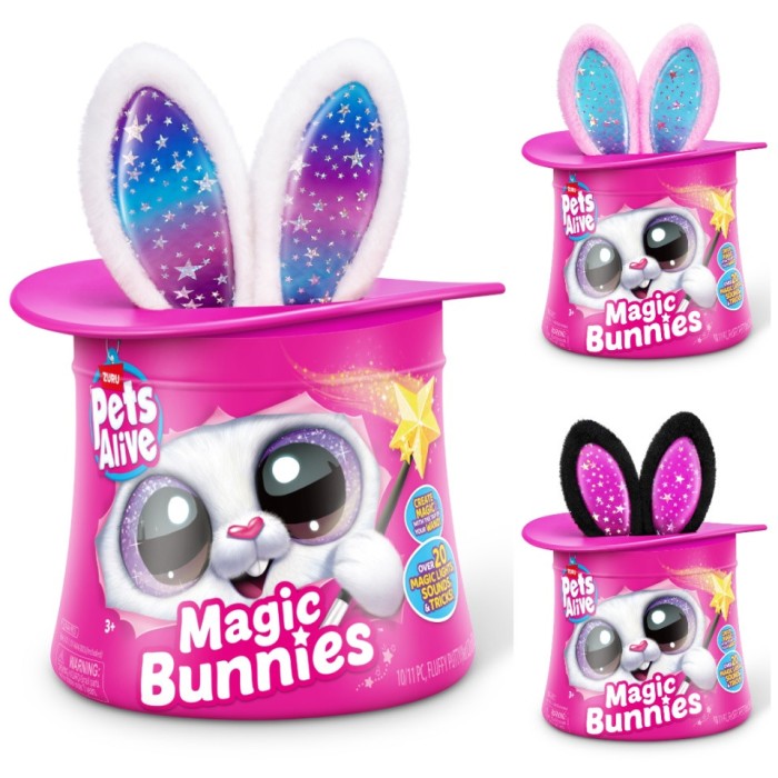 Pets Alive - Jucarie de plus interactiva cu accesorii surpriza, Iepurasul