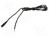 Cablu alimentare DC, cabluri, DC 5,5/2,1 soclu, negru, 3m, WEST POL - S21-TT-O050-300BK