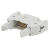 Soclu IDC Tată 8 PIN cu Ejector THT 2.54mm Gri