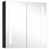 Cumpara ieftin Dulap de baie cu oglinda si LED, 62x14x60 cm