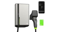 Green Cell GC HabuDen Wallbox 22kW 32A 5m Cablu Tip 2 Stație de &icirc;ncărcare inteligentă EV pentru mașini electrice cu aplicație GC, Bluetooth, WiFi și N