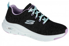 Pantofi pentru adida?i Skechers Arch Fit Comfy Wave 149414-BKLV gri foto