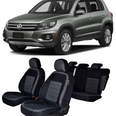 Huse scaune dedicate VW TIGUAN 2012-2016 (Bancheta fractionata si huse cotiere)