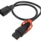 Cablu IEC C13/C14 0,5m cu Blocare