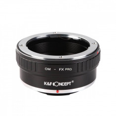 Adaptor montura K&amp;F Concept OM-FX PRO de la Olympus OM la Fuji X-Mount KF06.415