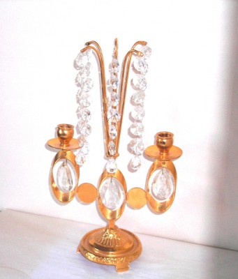 Sfesnic semineu alama, placat cu aur 24K, cristale Swarovski - Rejmyre Suedia foto