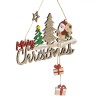 Decorațiune Suspendabilă Crăciun, Lemn, Merry Christmas, 19 cm, Multicolor, Oem