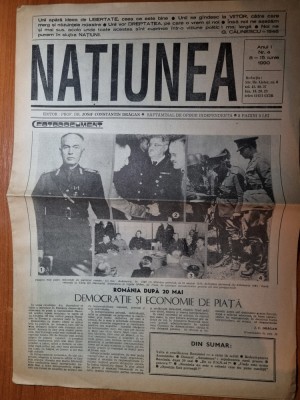 ziarul natiunea 8 - 15 iunie 1990- art dosarul antonescu foto