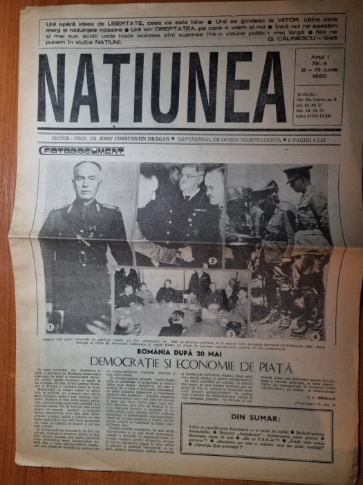 ziarul natiunea 8 - 15 iunie 1990- art dosarul antonescu