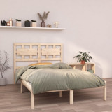 VidaXL Cadru de pat Small Double 4FT, 120x190 cm, lemn masiv